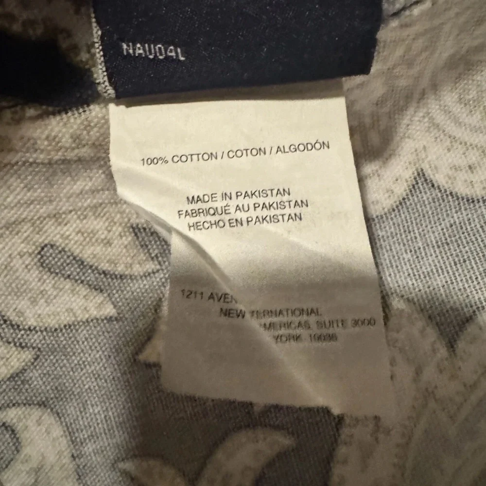 NwoT Nautica Palmetto Bay Fabric Shower Curtain 72